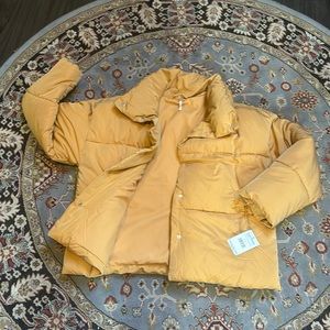 NWT free people soft quilted jacket L